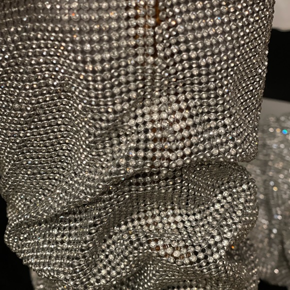 Embellished Rhinestone Crystal Covered Knee High (New with Defects) - Picture 5 of 14